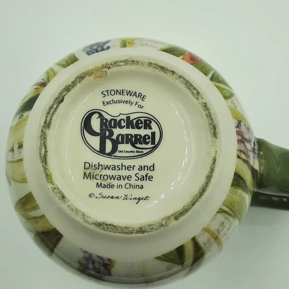 Susan Winget for CRACKER BARREL Mug Coffee Mug w/ Yellow Daffodil